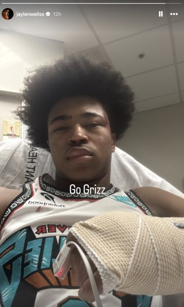 Memphis Grizzlies' Jaylen Wells awake, alert after scary fall vs. Charlotte Hornets